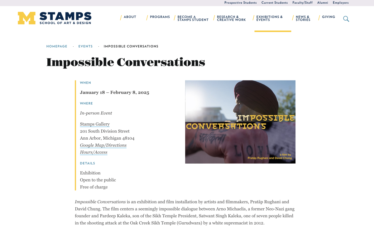 Impossible Conversations: a new film & exhibition Jan 18 – Feb 8, 2025